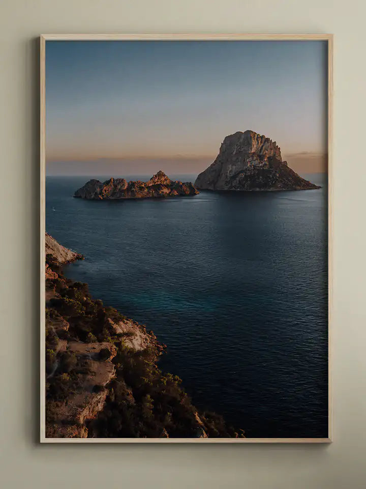 Es Vedra Print, Felsen Ibiza Spanien, Wandbild Fotografie