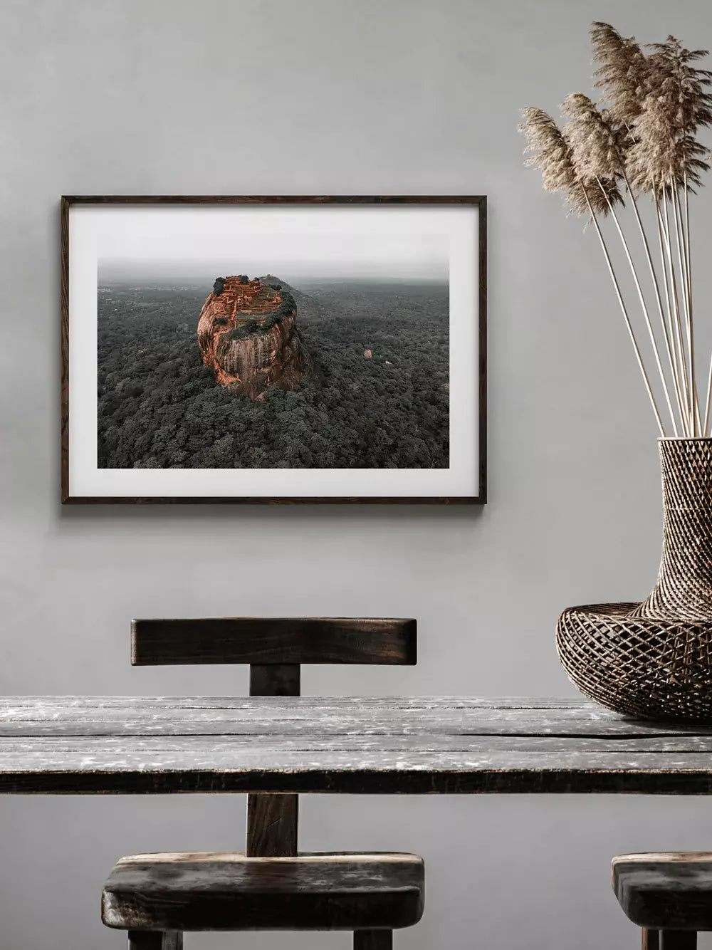 Löwenfelsen Lion Rock Sri Lanka, Wandbild Fotografie