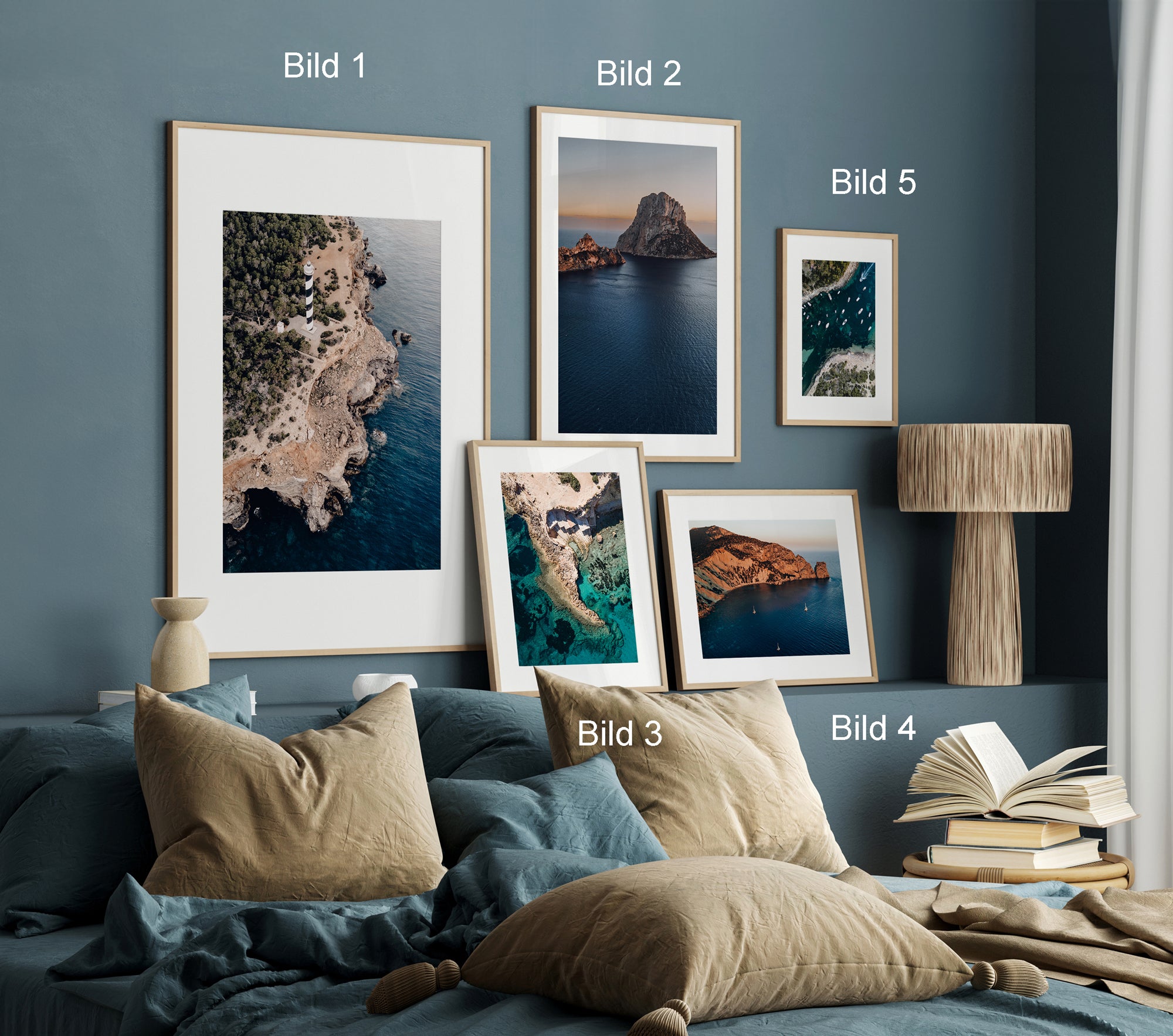 IBIZA-VIBES Bilderwand-Set honeynut