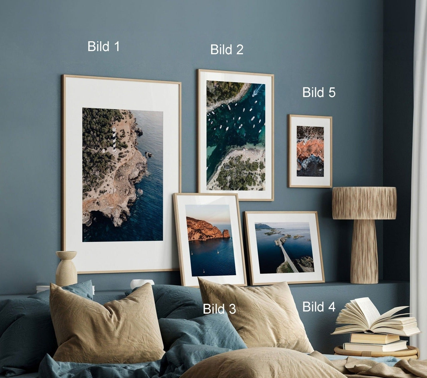 DEEP-BLUE Bilderwand-Set