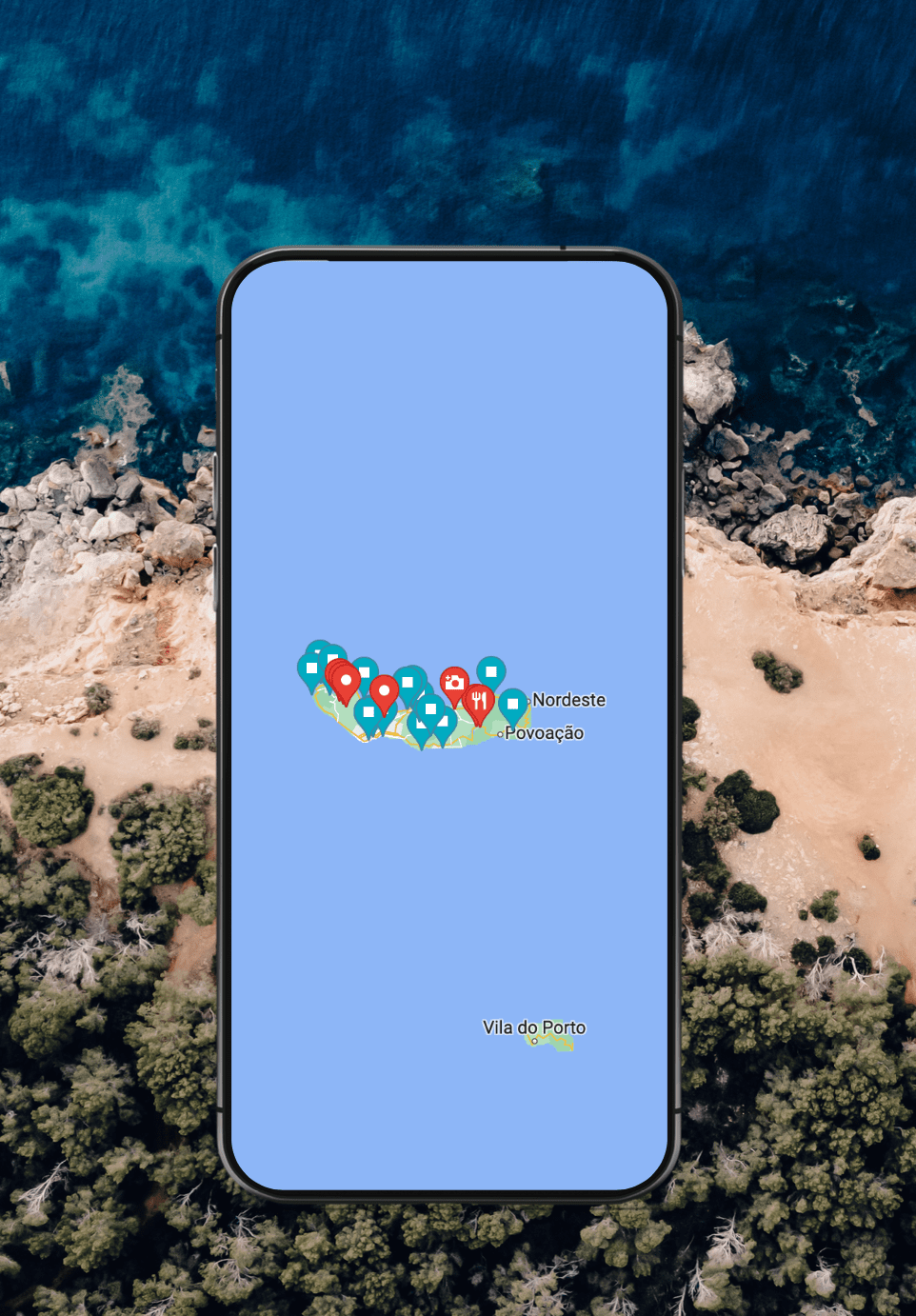 Azoren Google Maps Karte