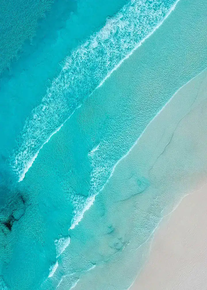 Australien Print Wellen am Strand, Wandbild Fotografie