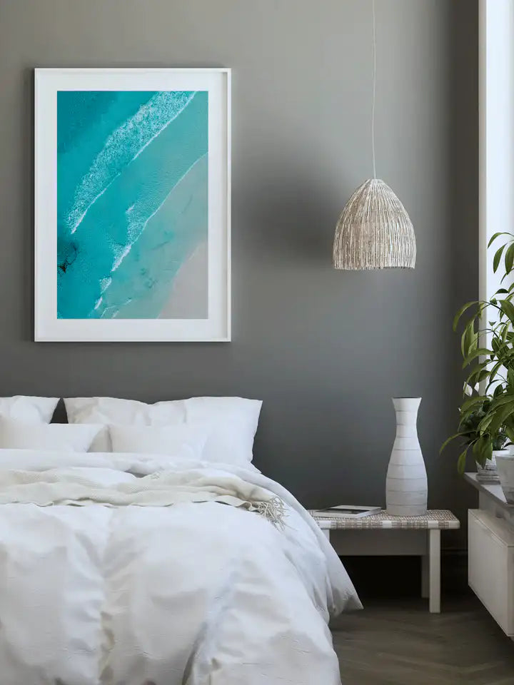 Australien Print Wellen am Strand, Wandbild Fotografie