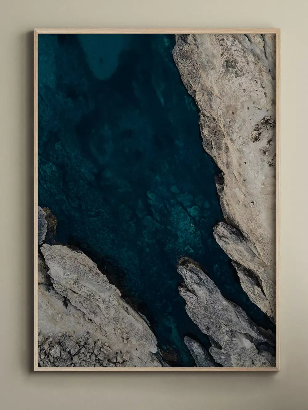 Balearen Bucht Print Ibiza Spanien, Wandbild Fotografie