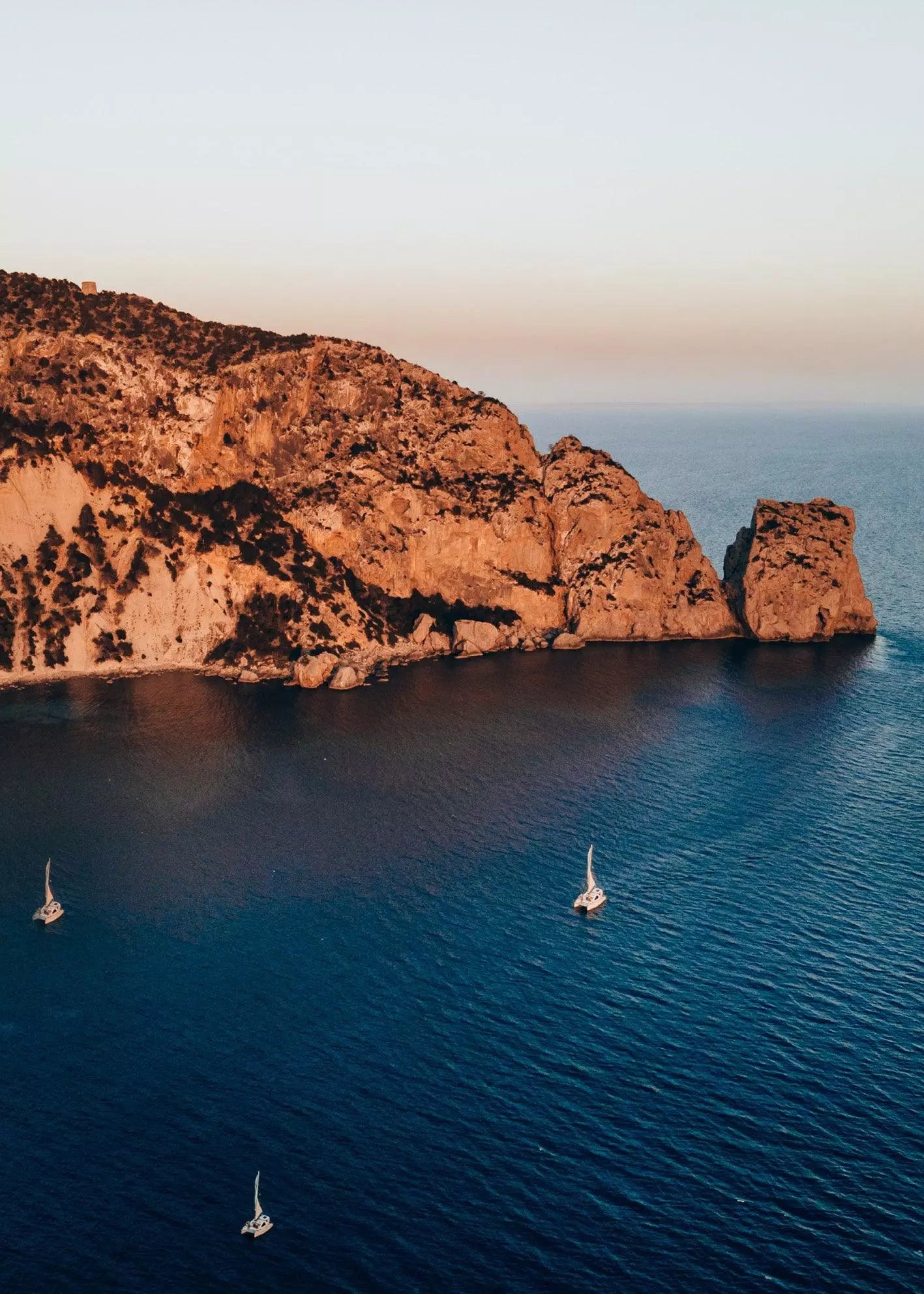 Bucht Cala´de Hort Ibiza Spanien, Wandbild Fotografie