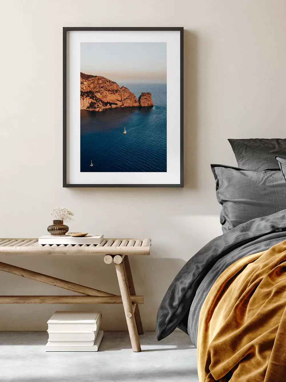 Bucht Cala´de Hort Ibiza Spanien, Wandbild Fotografie