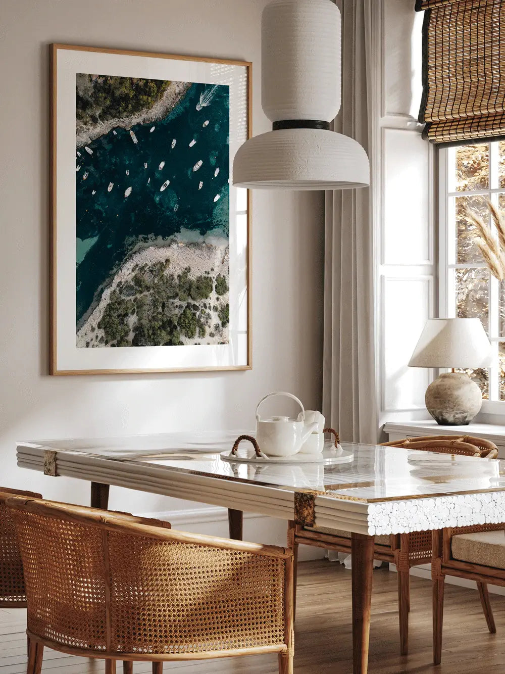 Bucht Segelboote Ibiza Spanien, Wandbild Fotografie