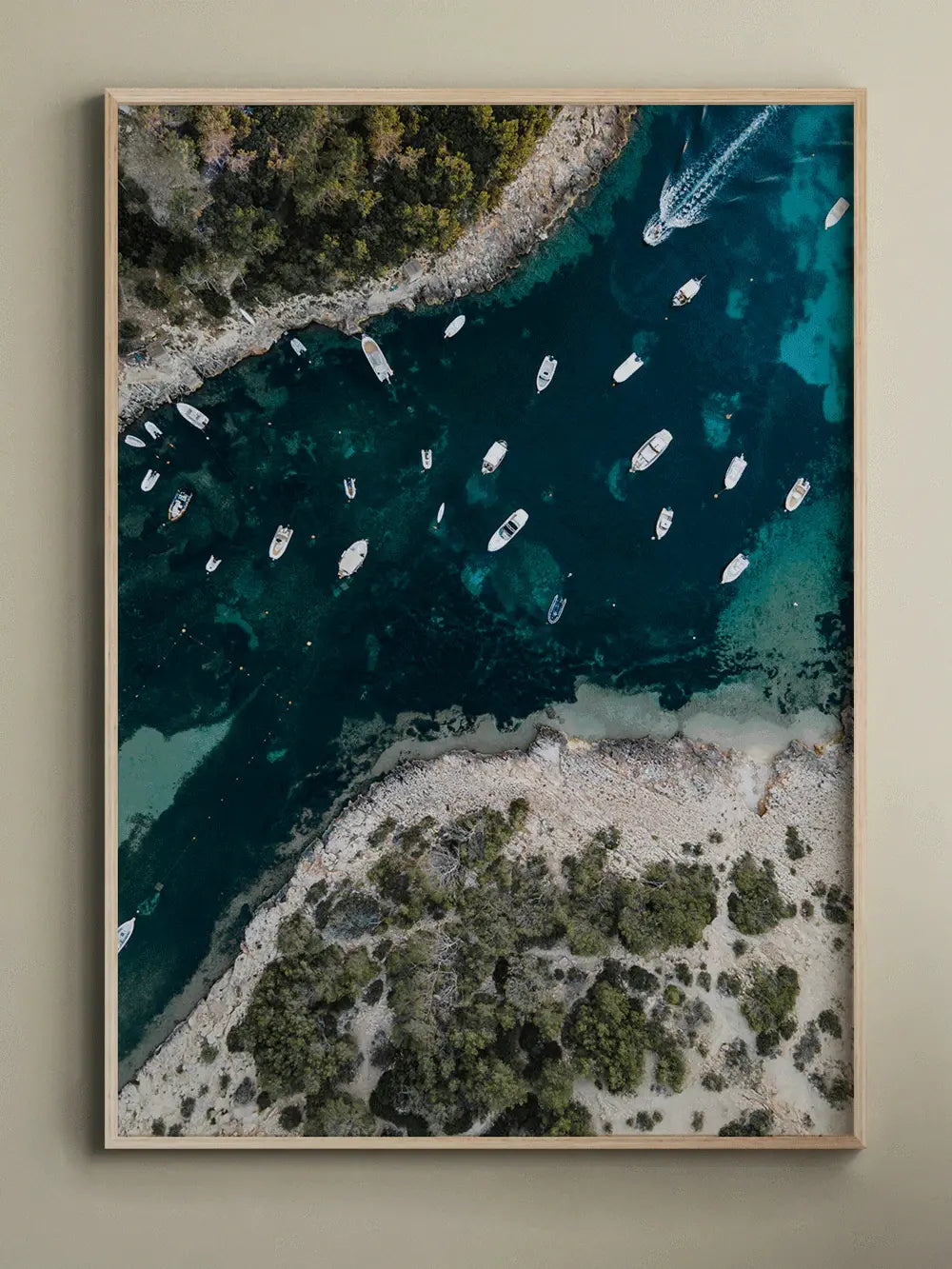 Bucht Segelboote Ibiza Spanien, Wandbild Fotografie