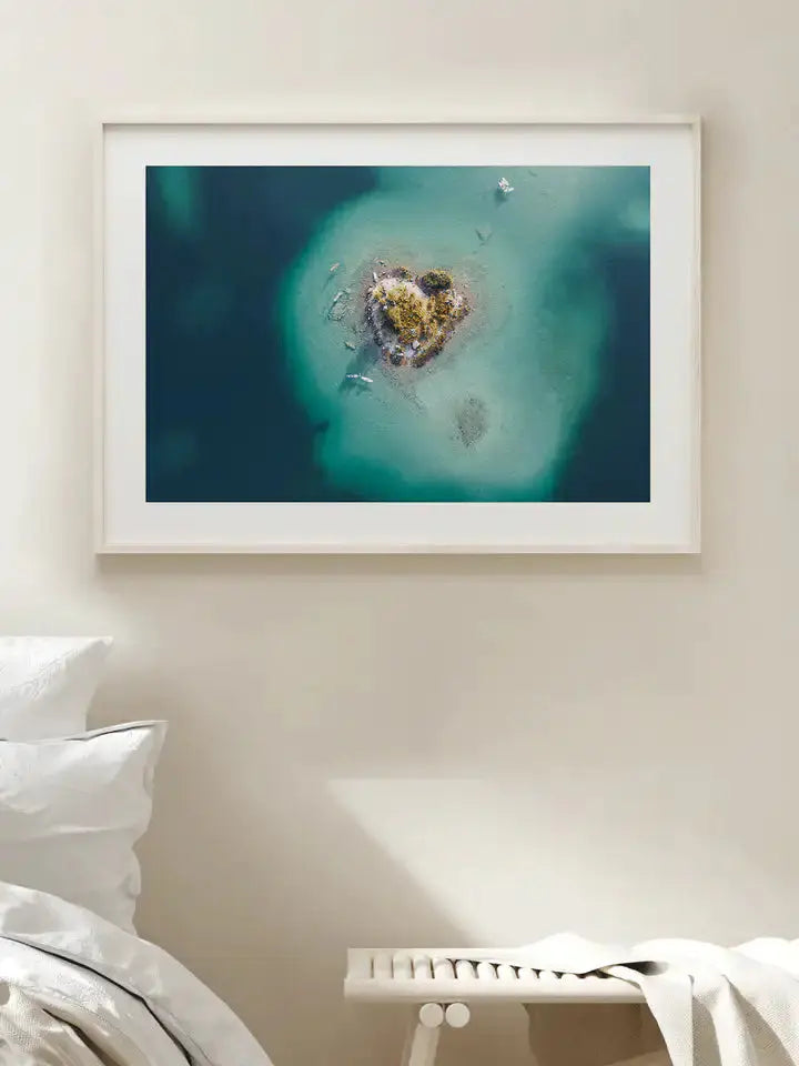 Eibsee Insel Deutschland, Wandbild Natur Fotografie