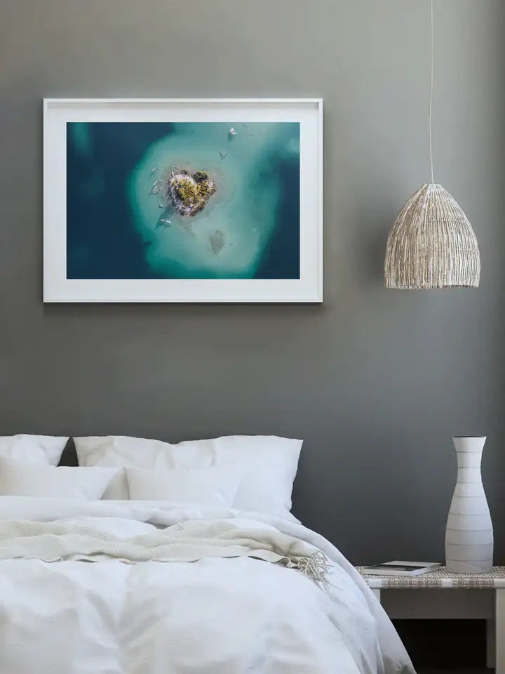 Eibsee Insel Deutschland, Wandbild Natur Fotografie