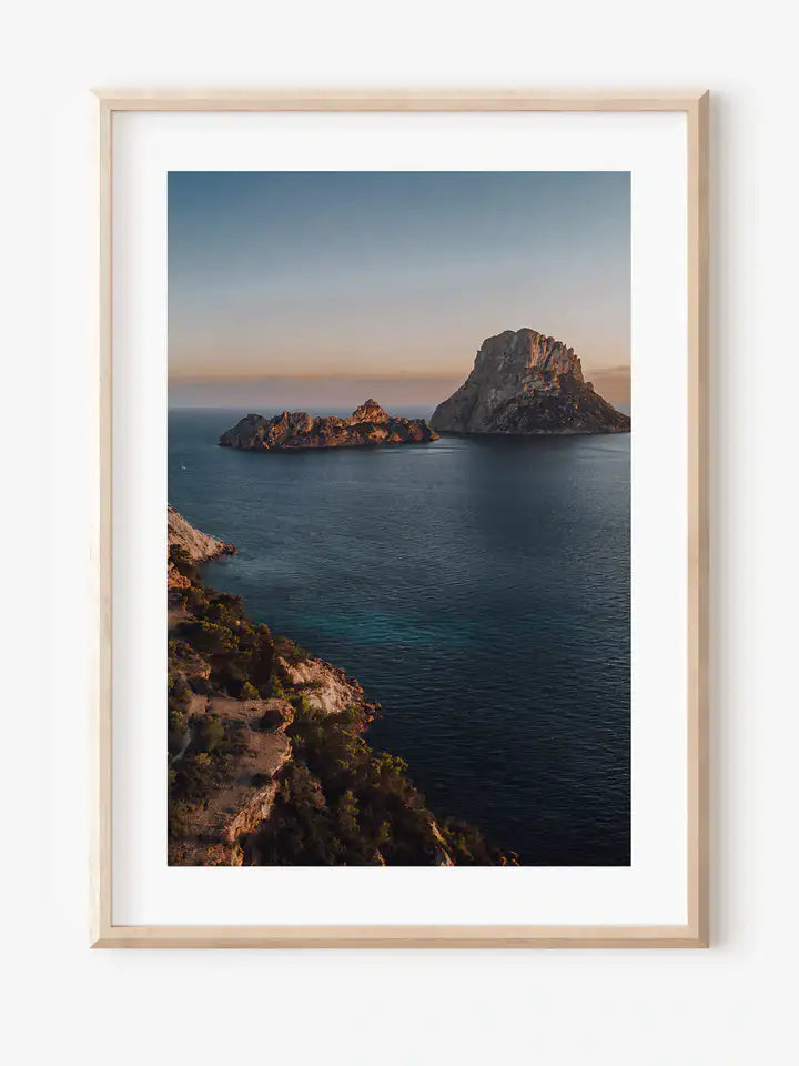 Es Vedra Print, Felsen Ibiza Spanien, Wandbild Fotografie