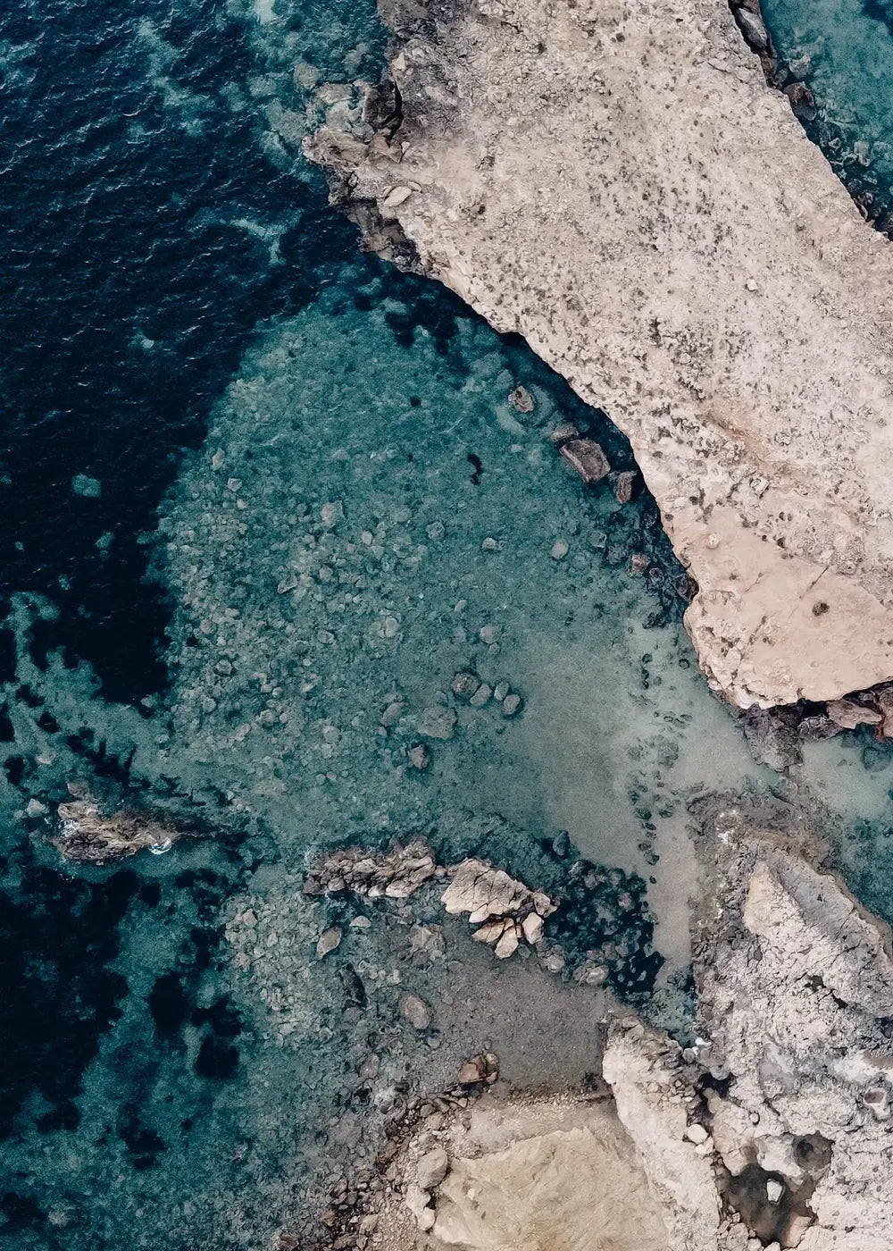 Felsenküste Spanien, Wandbild Fotografie