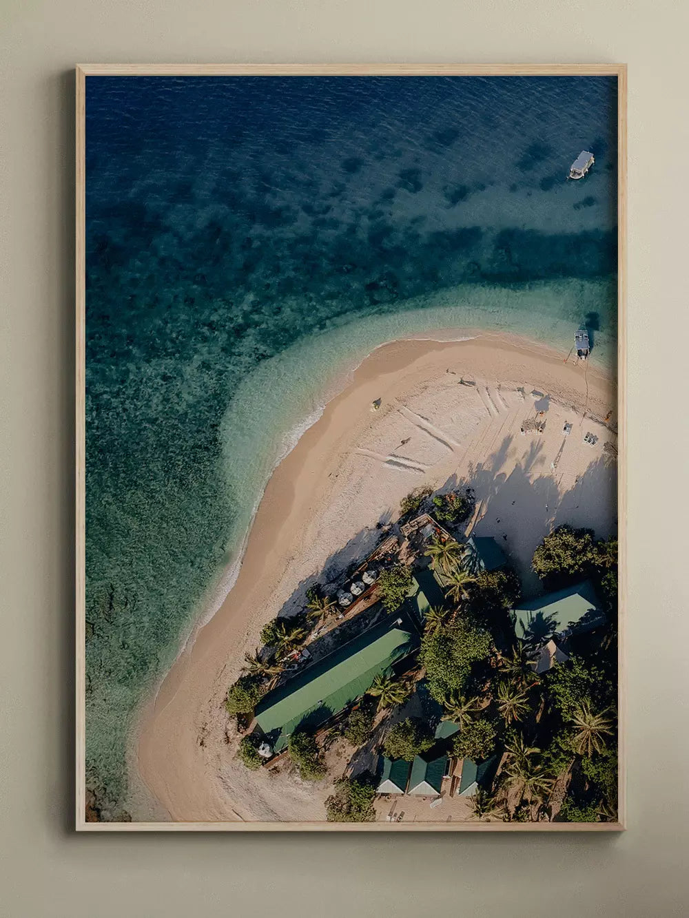 Fidschi Insel Strand Print, Kunstdruck Leinwand