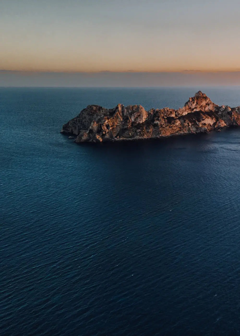 Ibiza Sunset Print Rock Es Vedrà, Wandbild Fotografie