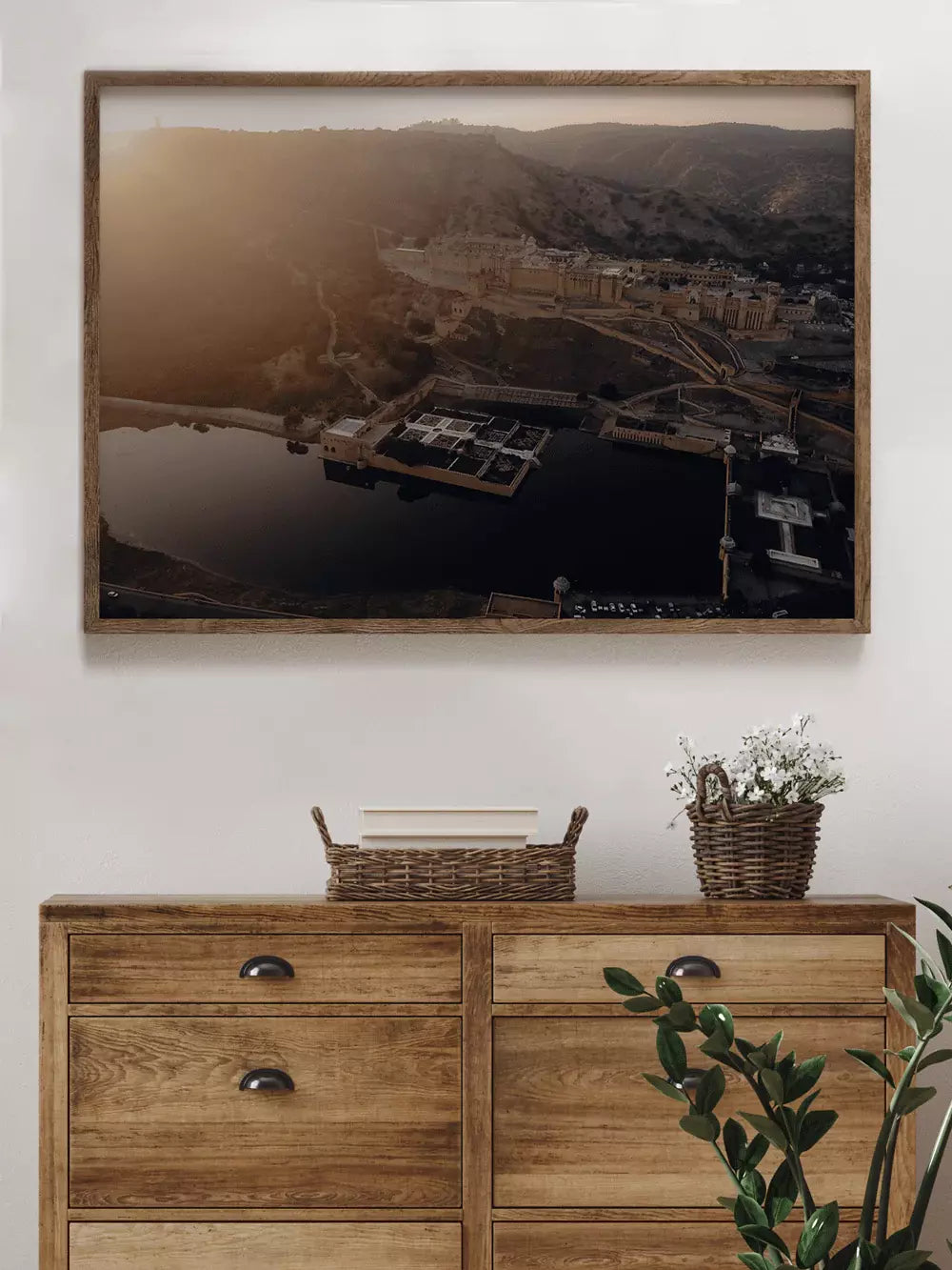 Indien Wandbild, Großstadt Architektur Fotografie