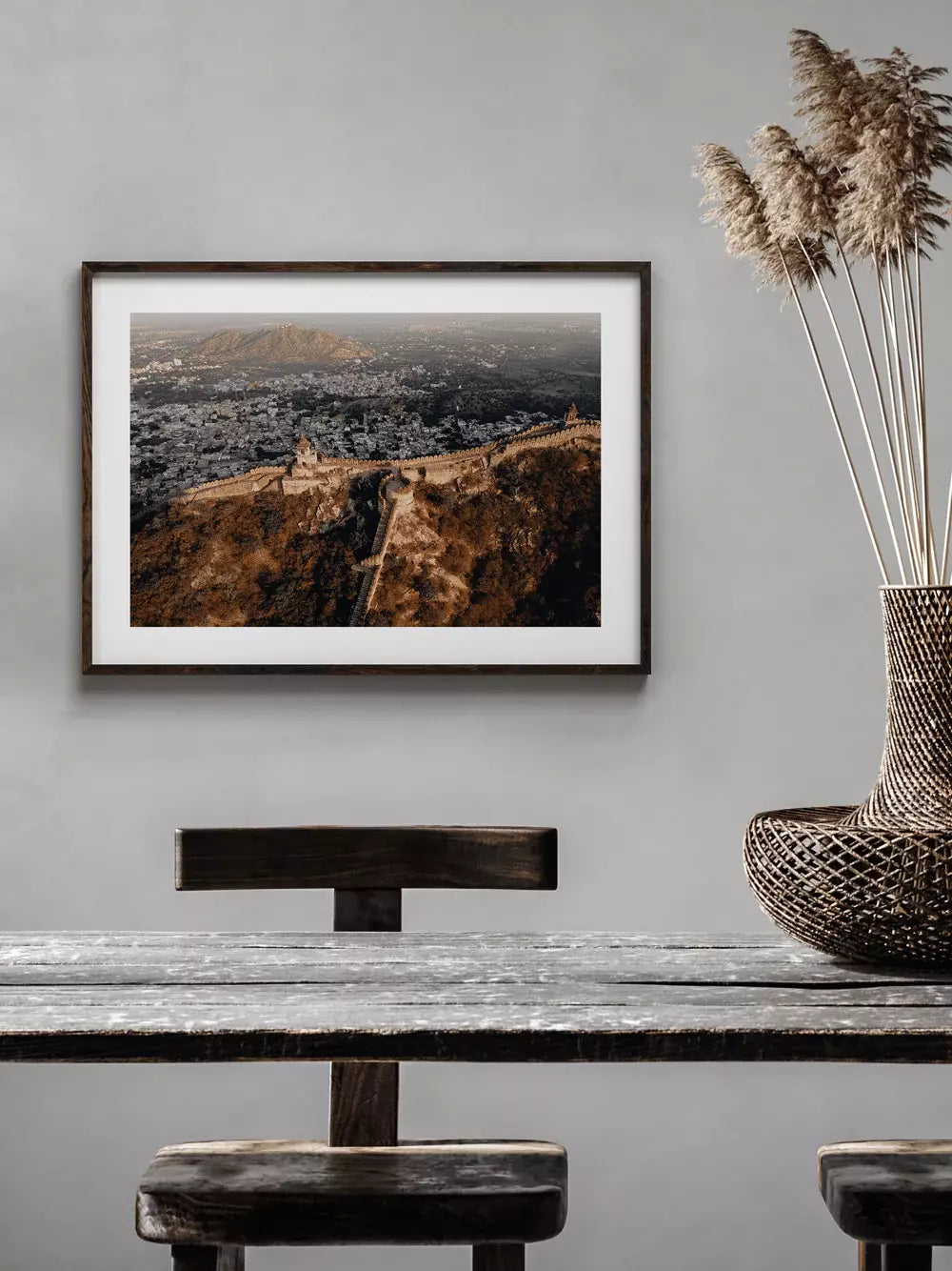 Indien Wandbild, Mauer Natur Architektur Fotografie