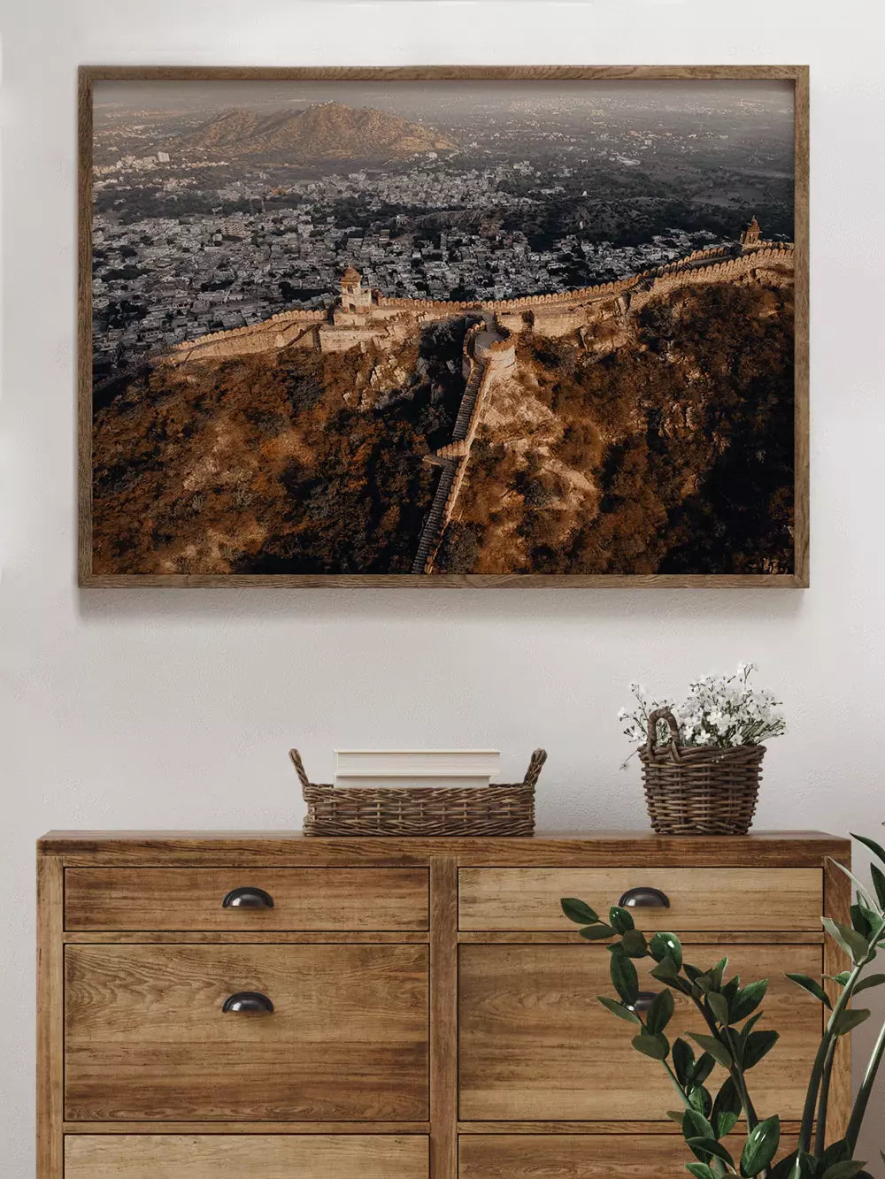 Indien Wandbild, Mauer Natur Architektur Fotografie