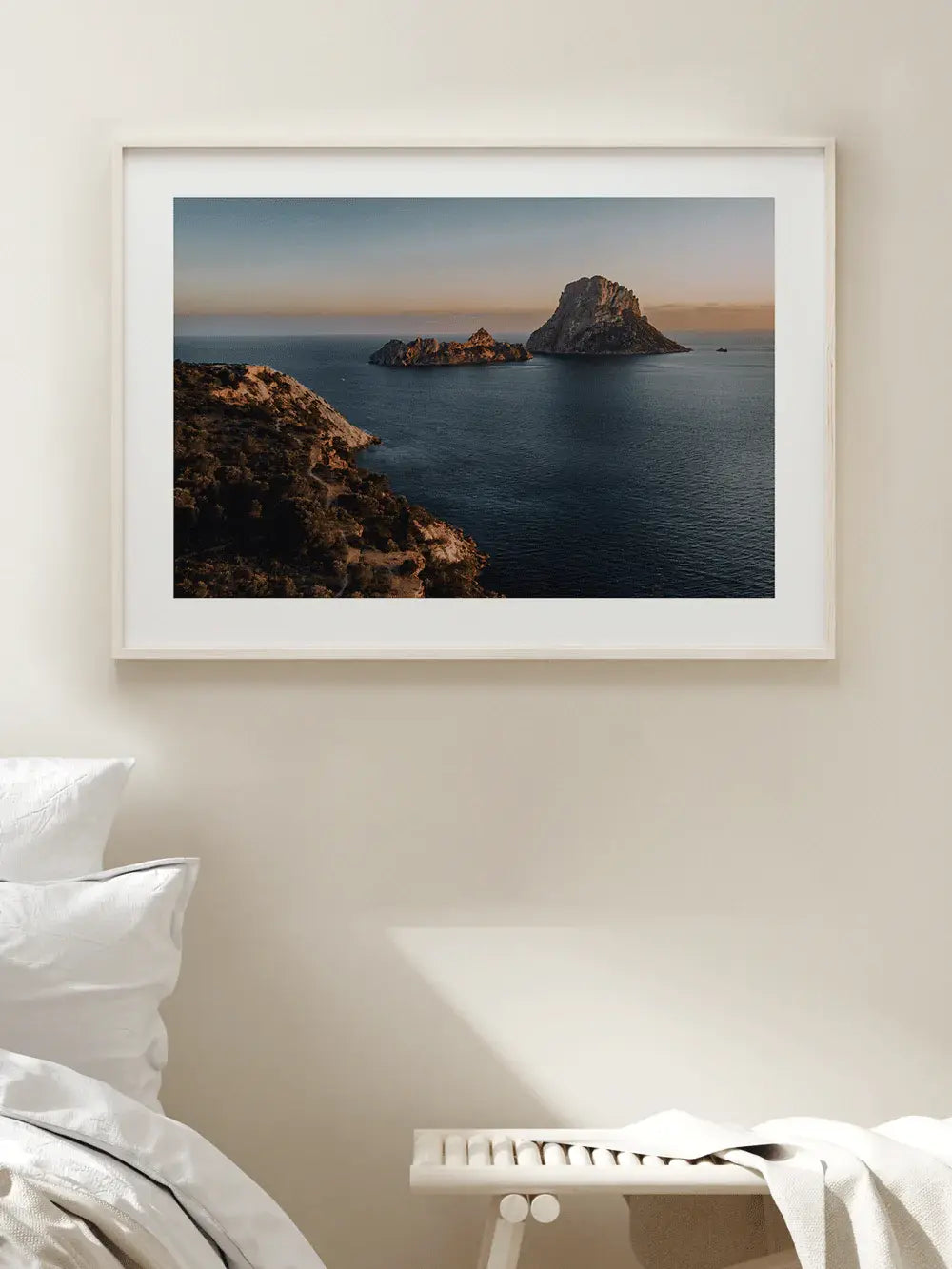Spanien Wandbild, Insel Es Vedrà Schiffe Balearen Ibiza Fotografie