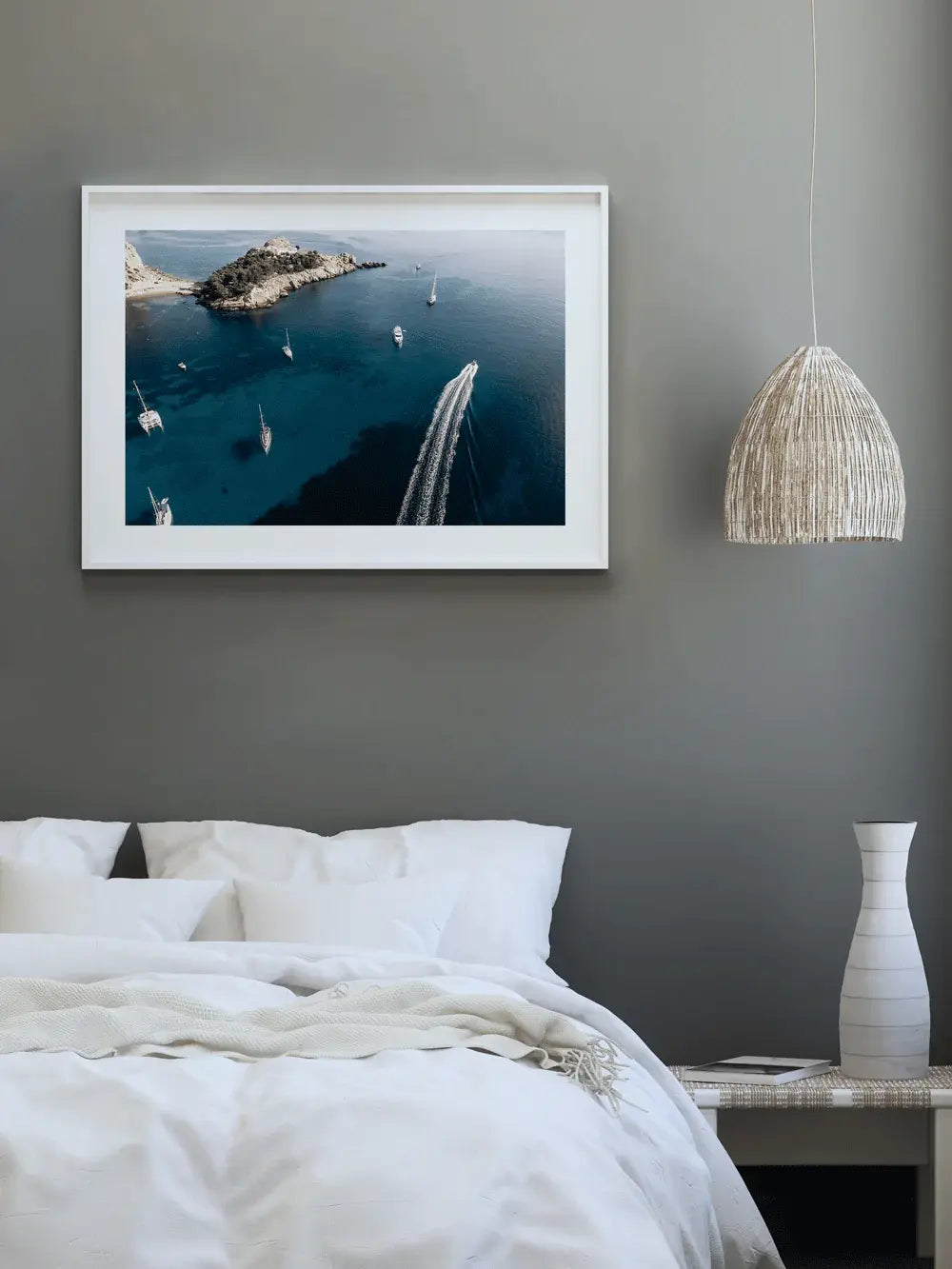 Spanien Wandbild, Insel Es Vedrà Segelboot Ibiza Fotografie