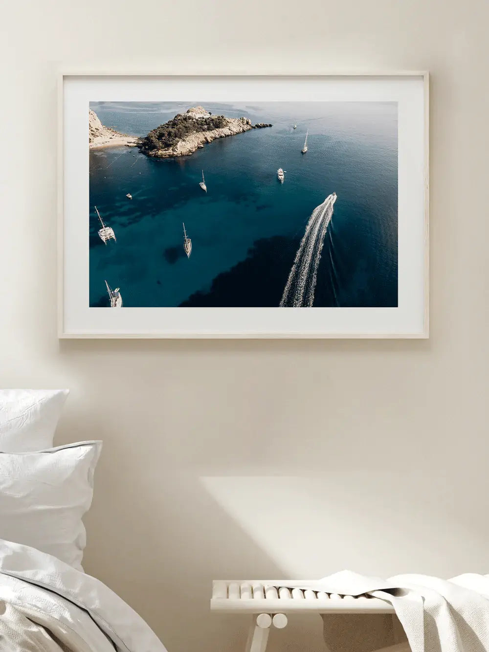 Spanien Wandbild, Insel Es Vedrà Segelboot Ibiza Fotografie