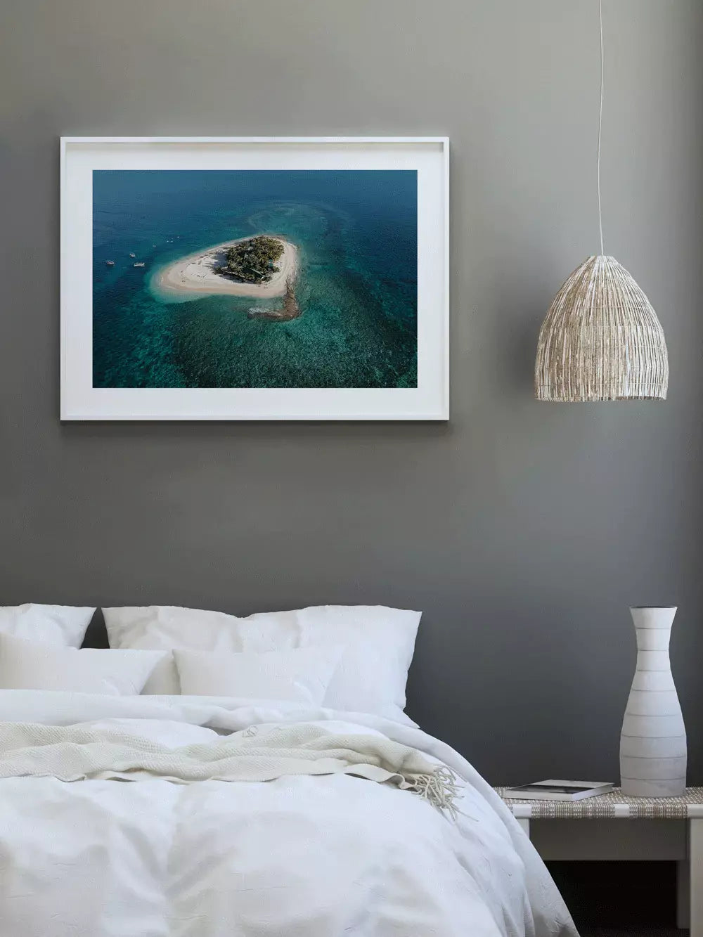 Insel Fidschi Wandbild, Palmen Meer Traumstrand Fotografie