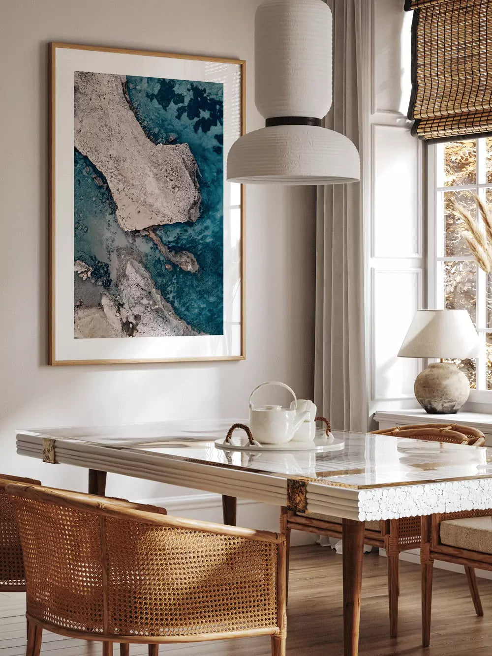 Küste Ibiza Spanien, Meer, Strand Bucht, Wandbild Fotografie