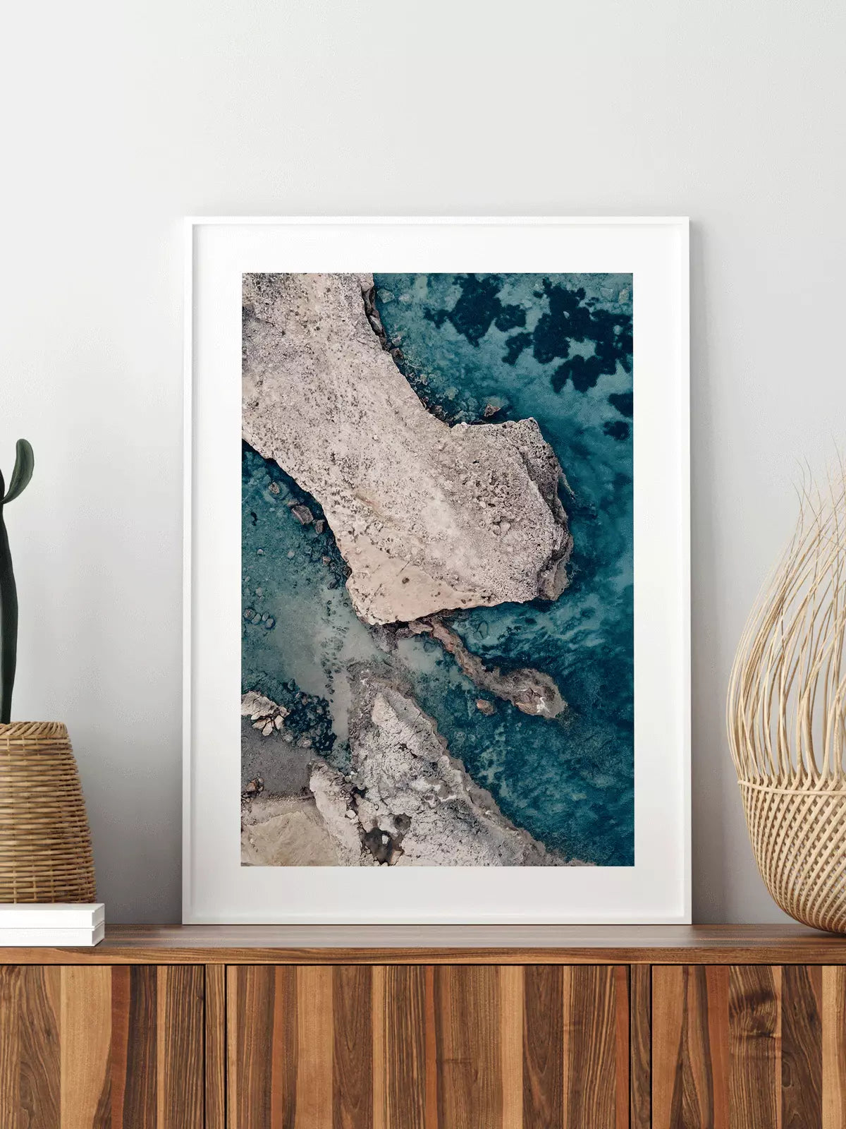 Küste Ibiza Spanien, Meer, Strand Bucht, Wandbild Fotografie