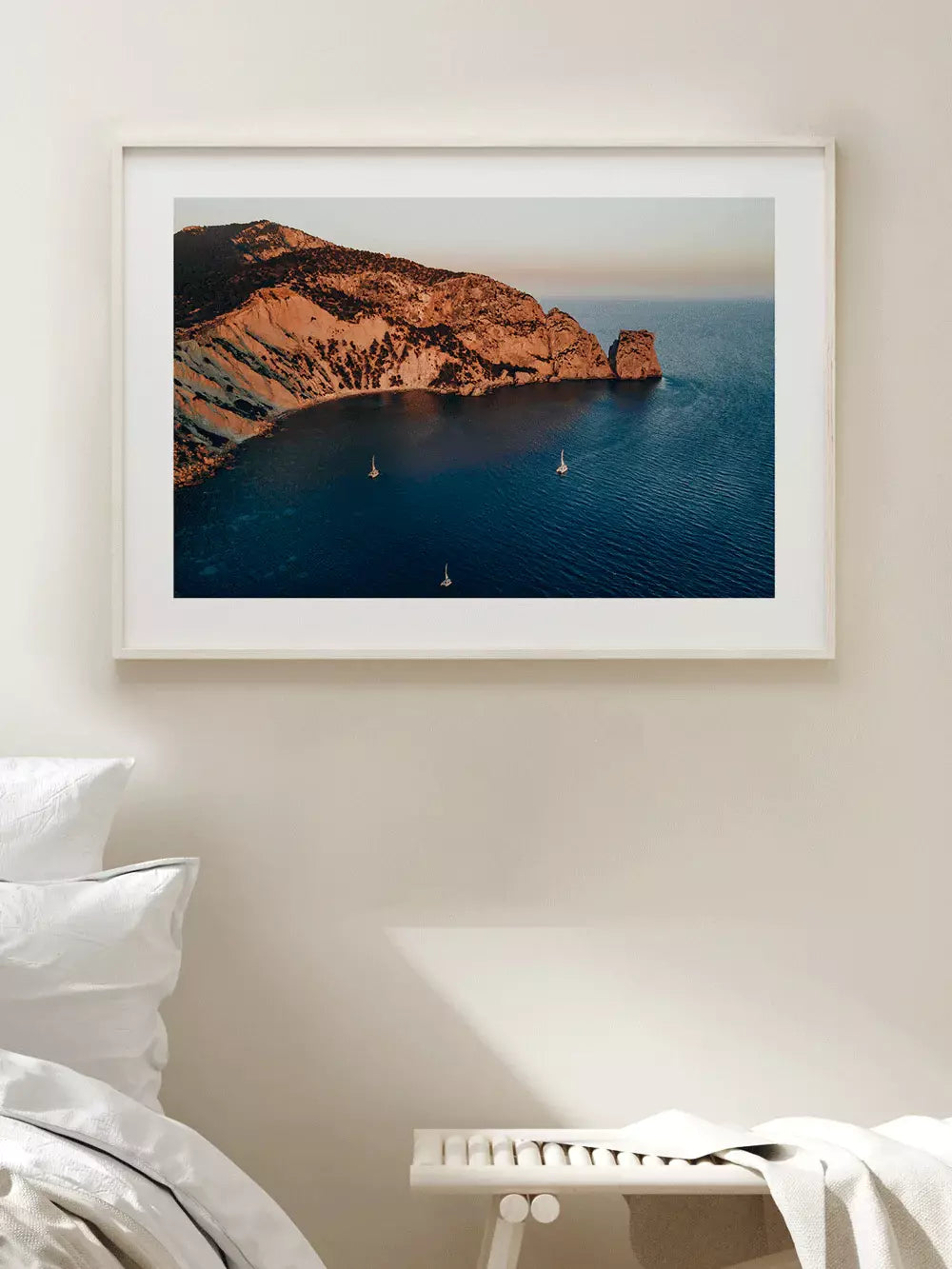 Spanien Wandbild, Küste Meer Es Vedrà Balearen Ibiza Fotografie