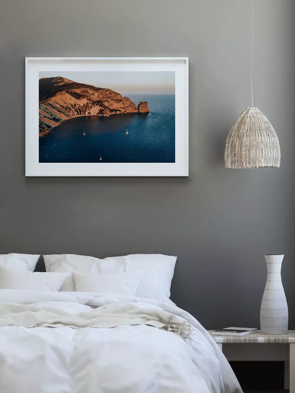 Spanien Wandbild, Küste Meer Es Vedrà Balearen Ibiza Fotografie
