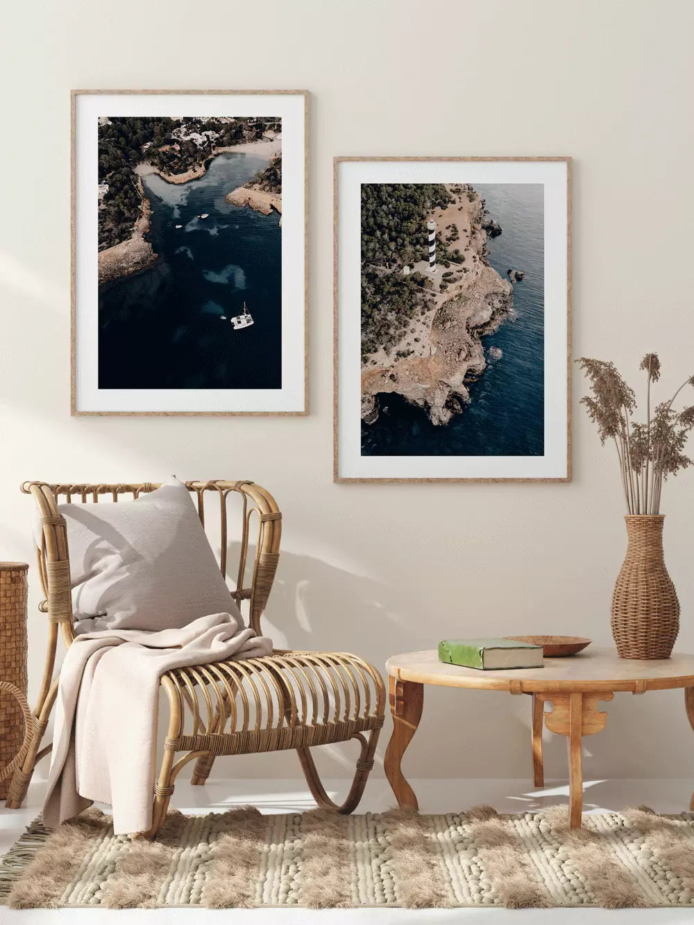 Leuchtturm Ibiza Spanien, Portinatx Wandbild Fotografie