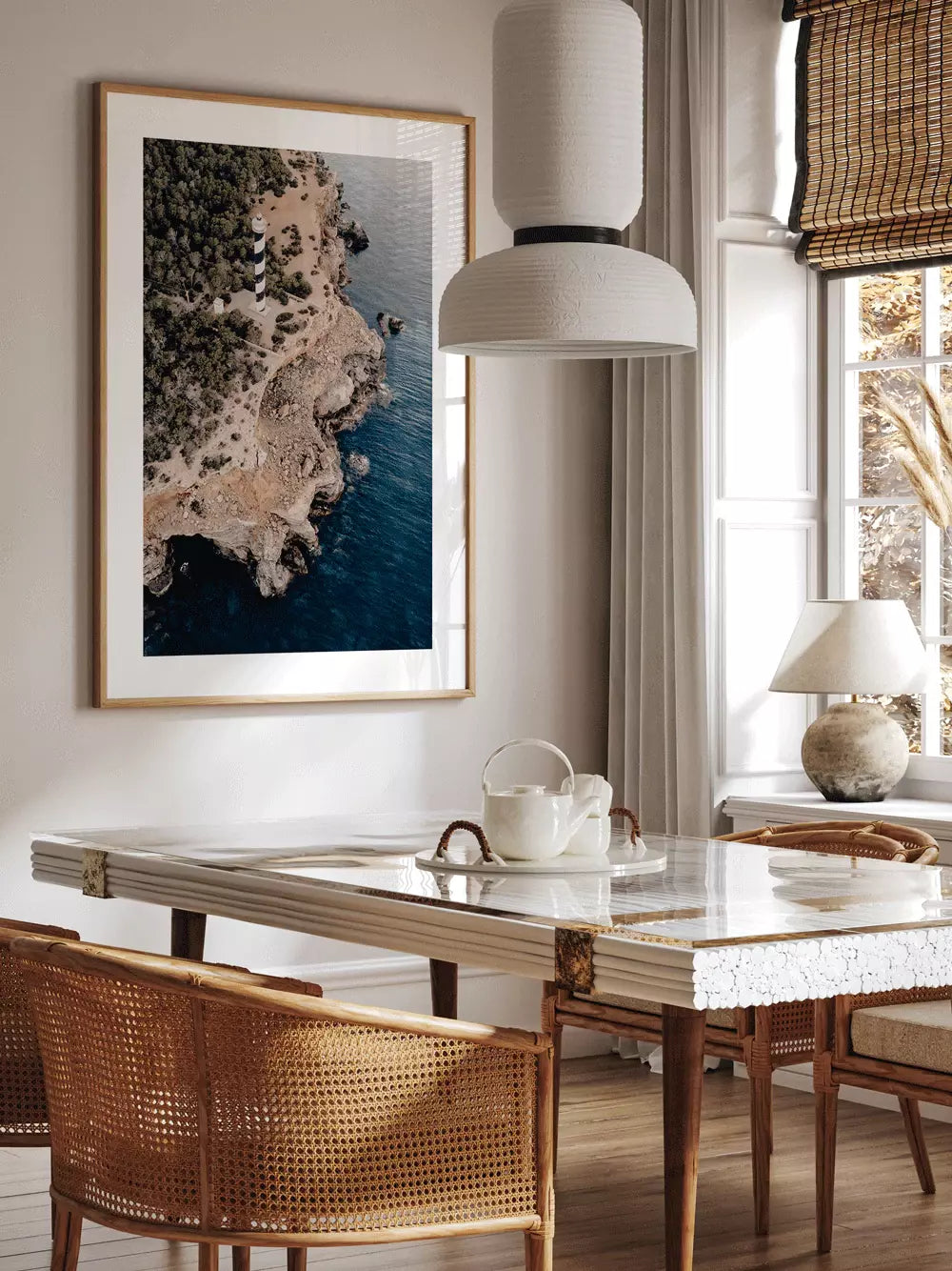 Leuchtturm Ibiza Spanien, Portinatx Wandbild Fotografie