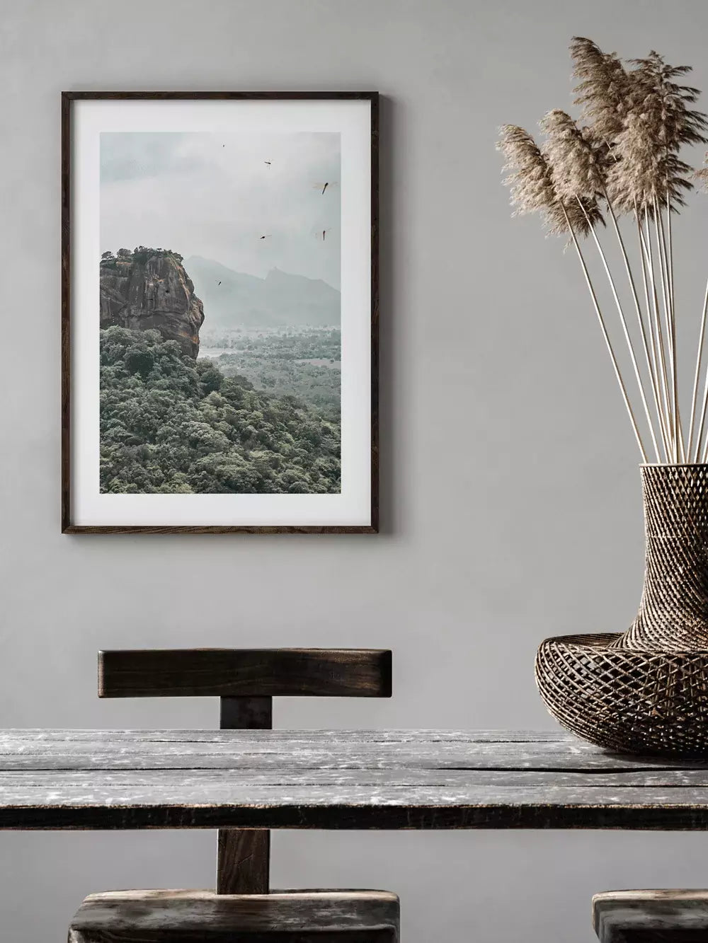 Sri Lanka Wandbild, Lion Rock