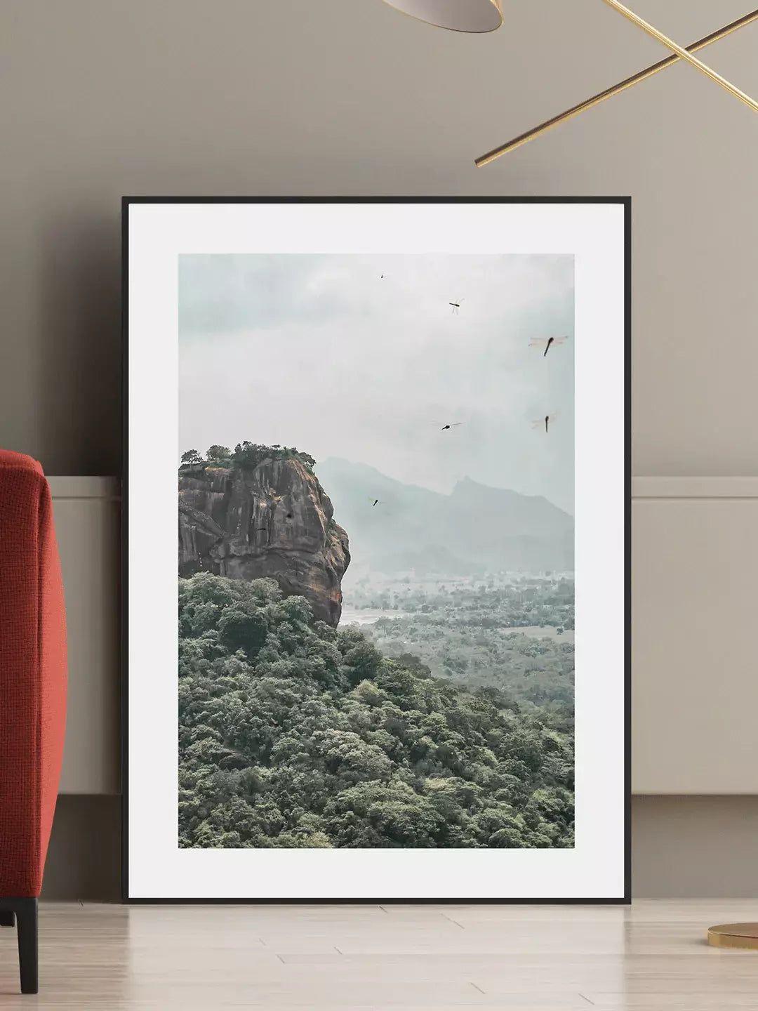 Sri Lanka Wandbild, Lion Rock