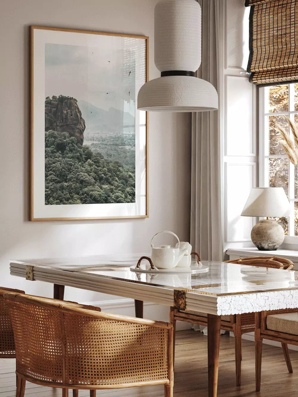 Sri Lanka Wandbild, Lion Rock