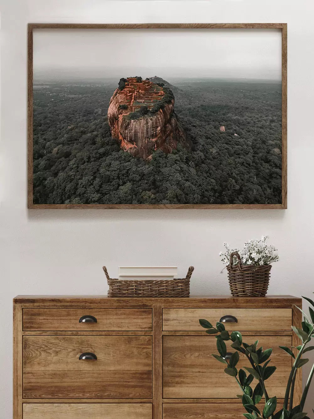 Löwenfelsen Lion Rock Sri Lanka, Wandbild Fotografie