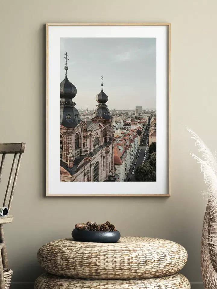 Mannheim Quadratestadt Deutschland, Wandbild Fotografie