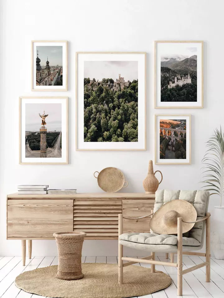 Märchenschloss Lichtenstein, Deutschland Wandbild Fotografie