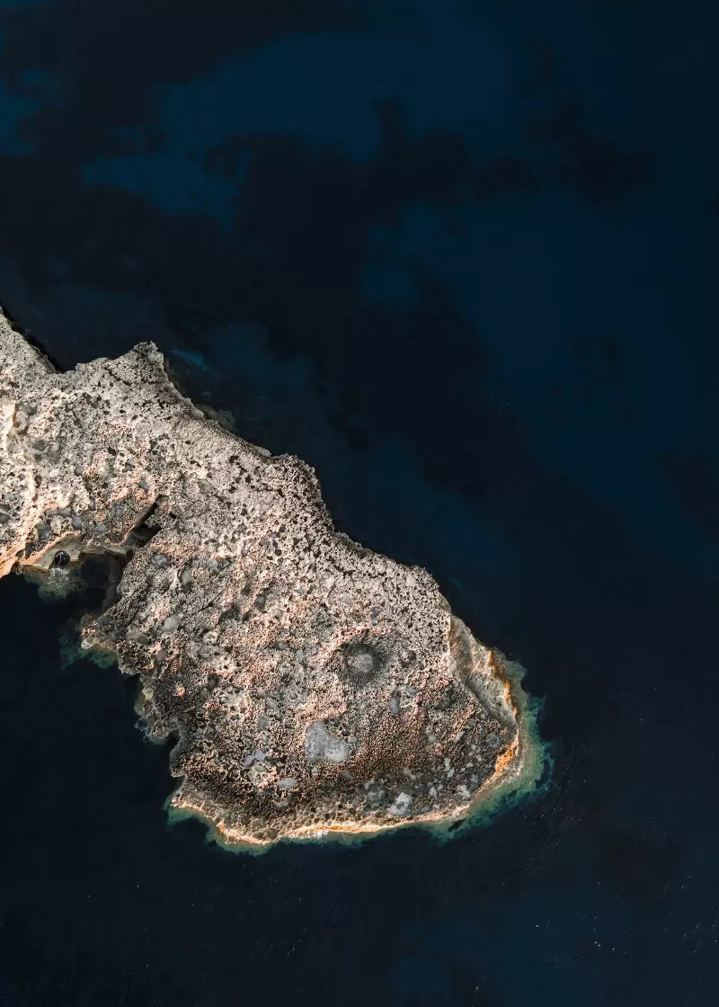 Meer Insel Ufer Ibiza Spanien, Wandbild Fotografie