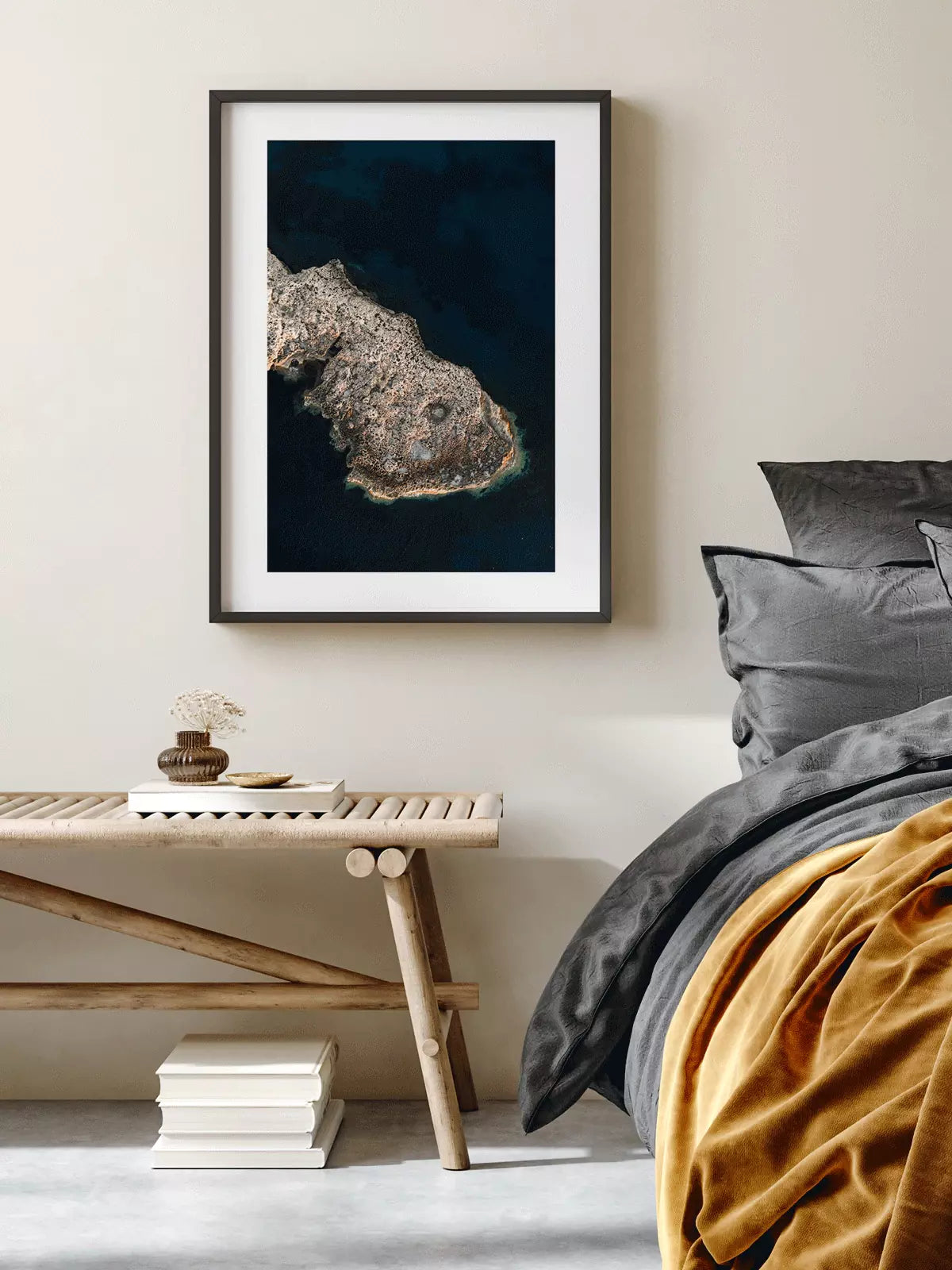 Meer Insel Ufer Ibiza Spanien, Wandbild Fotografie