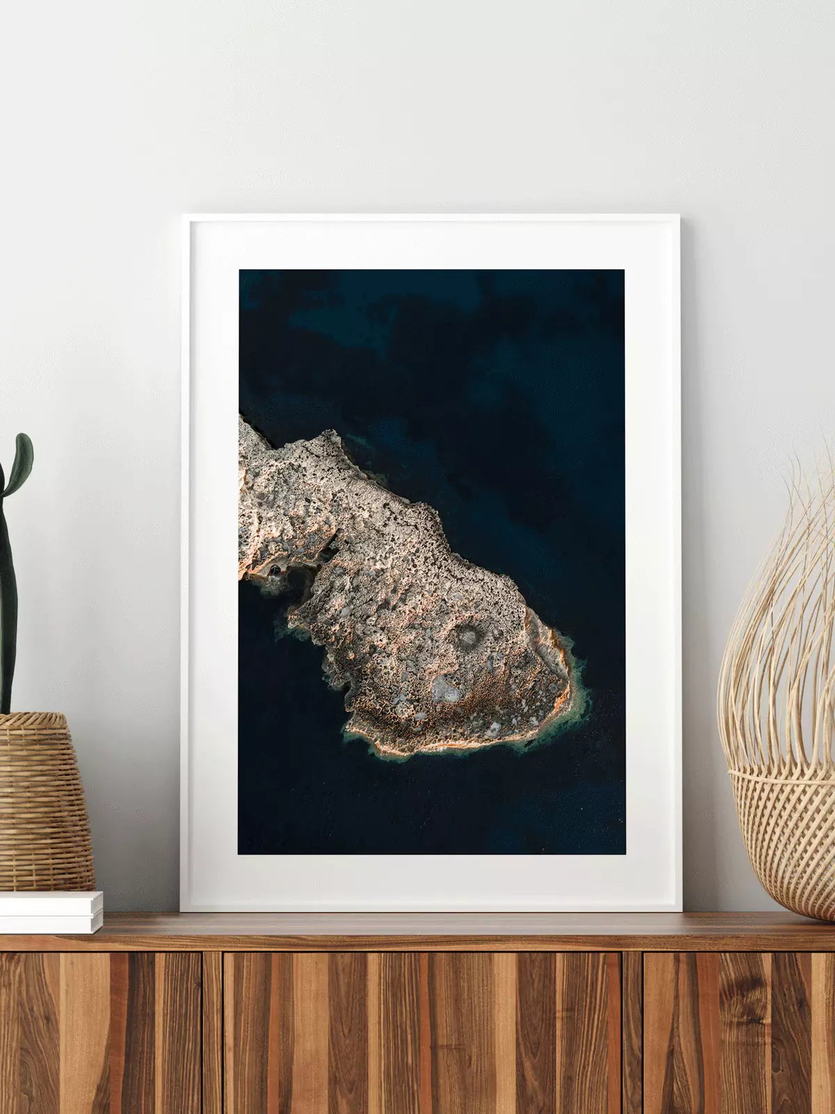 Meer Insel Ufer Ibiza Spanien, Wandbild Fotografie