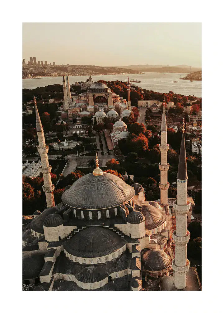 Moschee Istanbul Wandbild, Türkei Fotografie – honeynut