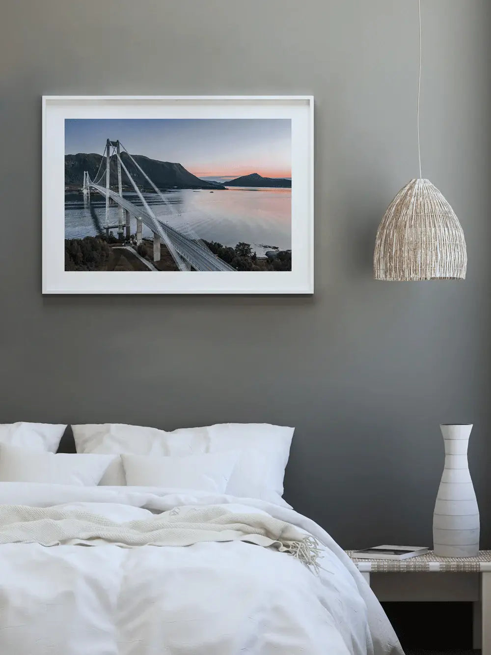 Norwegen Wandbild Atlantic Ocean Road Sonnenuntergang Fotografie