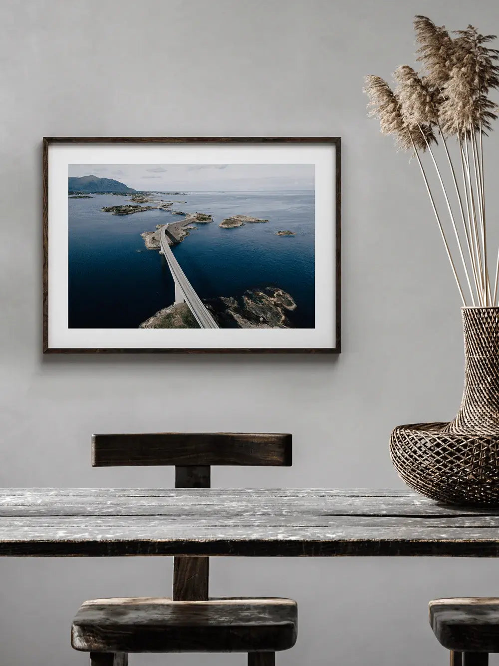 Norwegen Wandbild, Straße Insel Fotografie