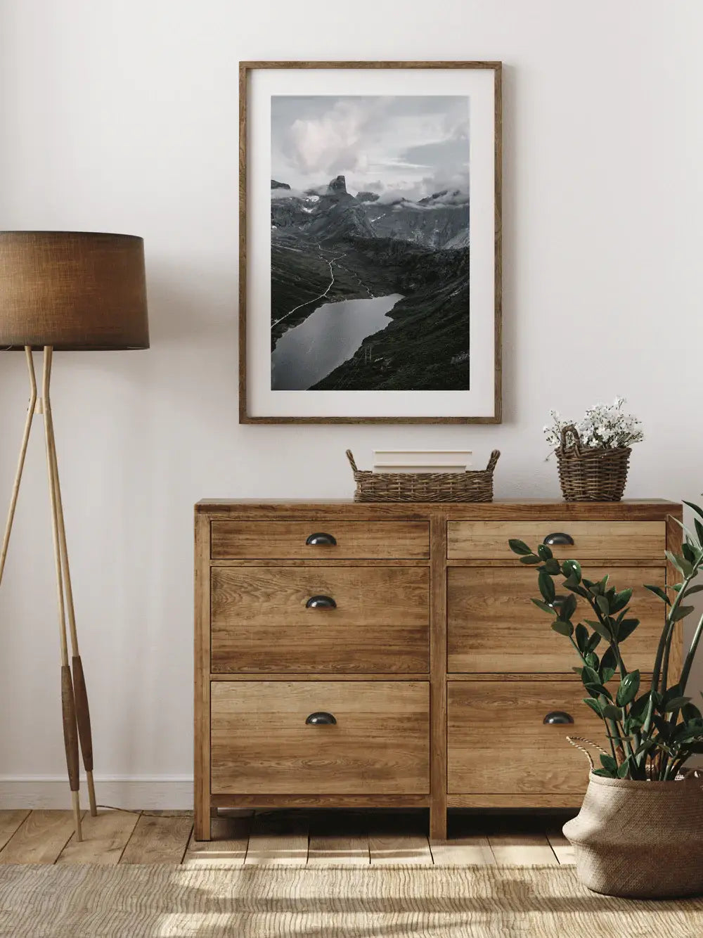 Norwegen Wandbild, Landschaft See Fotografie