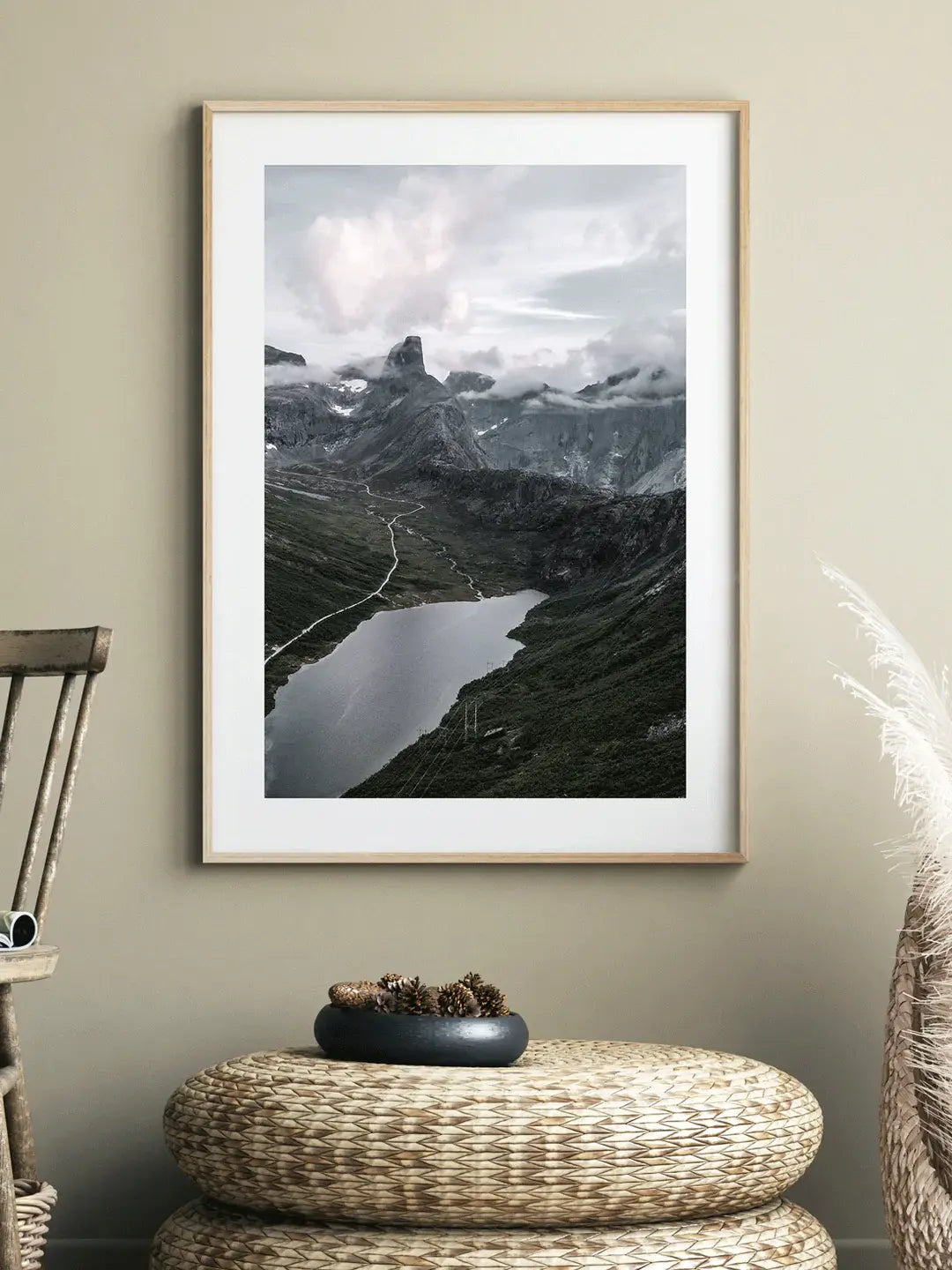 Norwegen Wandbild, Landschaft See Fotografie
