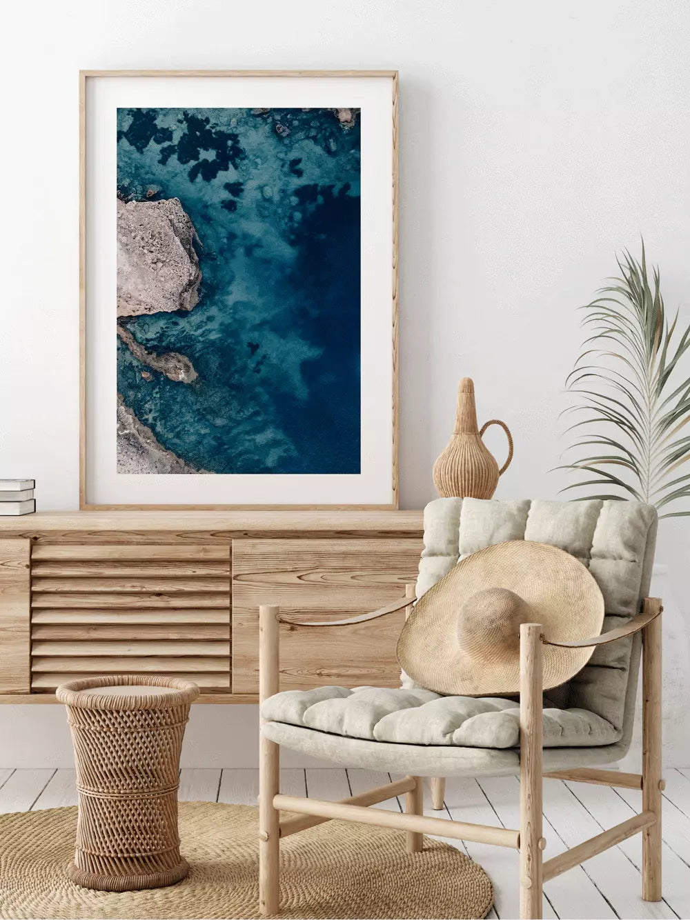 Ocean Coast Ibiza Spanien Balearen, Wandbild Fotografie