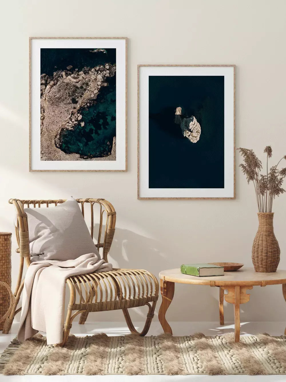 Ocean Print Balearen Ibiza, Spanien Wandbild Fotografie