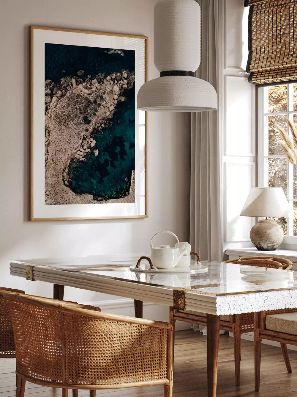 Ocean Print Balearen Ibiza, Spanien Wandbild Fotografie