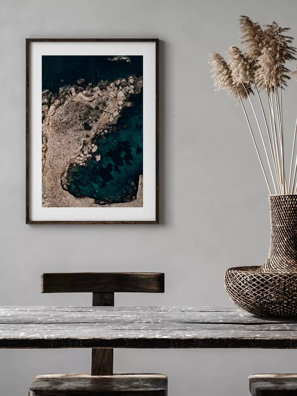 Ocean Print Balearen Ibiza, Spanien Wandbild Fotografie