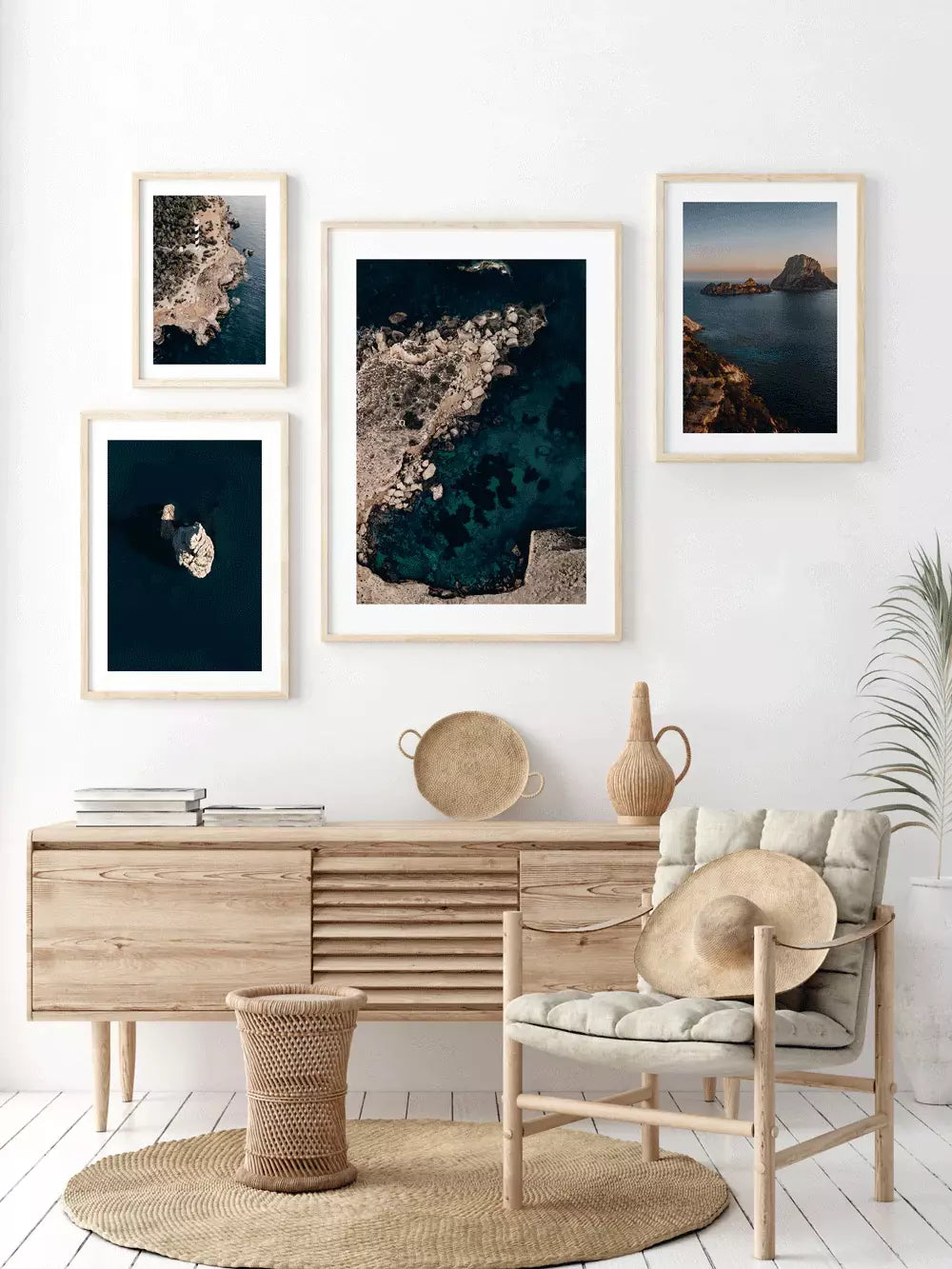 Ocean Rock Benirras Print Ibiza Spanien, Wandbild Fotografe